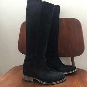 Black Suede Seychelles Tall Boots
